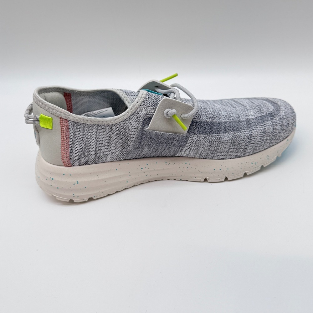 Hey Dude Sirocco W Speckle Women Size 8 Grey Knit Slip On Sneakers 40910-030 - Picture 2 of 6
